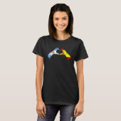 Argentine Spain Flag - Argentinian Spanish Heart_1 T-Shirt (Vorne ganz)