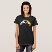 Argentine Spain Flag - Argentinian Spanish Heart T-Shirt (Vorne ganz)