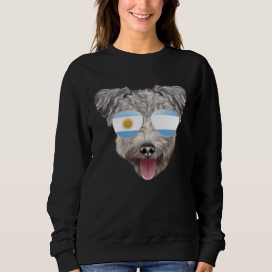 Argentinian Flag Pumi Dog Argentina Pocket Sweatshirt (Vorderseite)