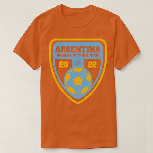 Argentinien 2022 Weltmeisterschaft Champions T-Shirt (Design vorne)