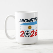 Argentinien 2026 Fußballfan-Design Flaggenfarben