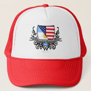 Argentinien-Amerikanische Schild-Flagge Truckerkappe