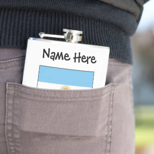 Argentinien Argentinien-Flagge Personalisierter Te Flachmann