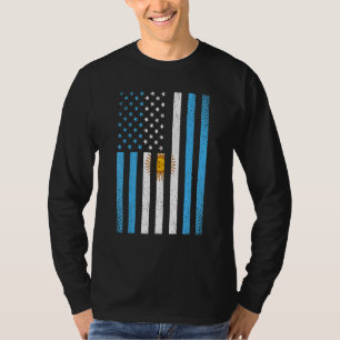 Argentinien Argentinische Flag Football Fußball Sp T-Shirt