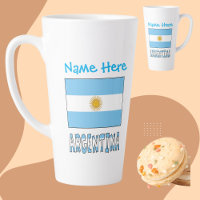 Argentinien Argentinische Flagge Blau Personalisie