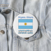Argentinien - Argentinische Flagge - Blaue Persona Button (Beispiel)