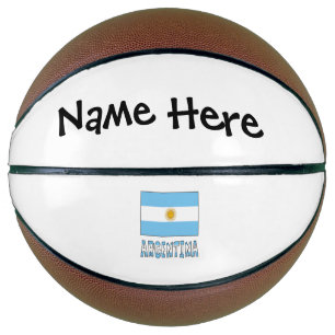 Argentinien Argentinische Flagge Personalisiert Basketball
