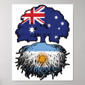 Argentinien Argentinischer Australischer Tree Root Poster (Vorne)