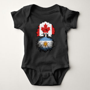 Argentinien Argentinischer Kanadier Tree Roots Baby Strampler