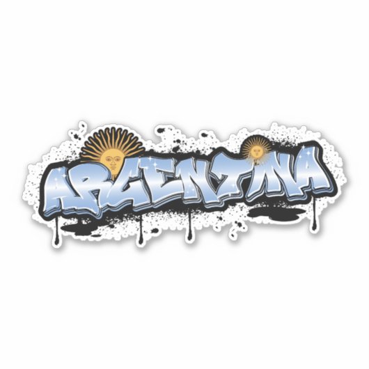 Argentinien Aufkleber (Vorderseite)