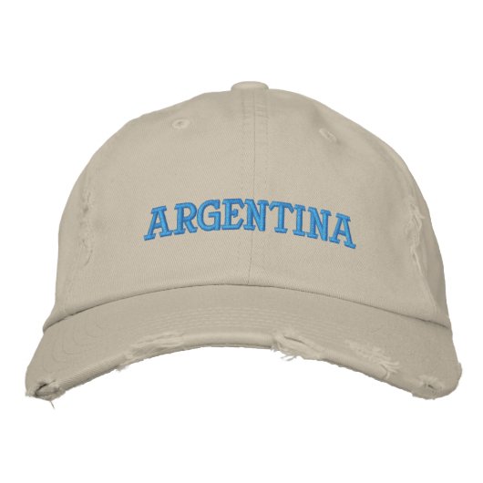 Argentinien bestickte Baseballkappe (Vorderseite)