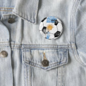 Argentinien beunruhigte Fußball Button (Beispiel)