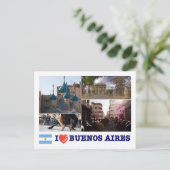 Argentinien - Buenos Aires - I Liebe - Postkarte (Stehend Vorderseite)
