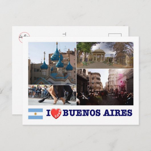 Argentinien - Buenos Aires - I Liebe - Postkarte (Vorne/Hinten)