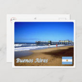Argentinien - Buenos Aires - Pinamar - Postkarte (Vorne/Hinten)