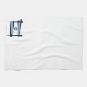 Argentinien-Bürsten-Flagge Geschirrtuch (Horizontal)