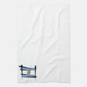 Argentinien-Bürsten-Flagge Geschirrtuch (Vertikal)