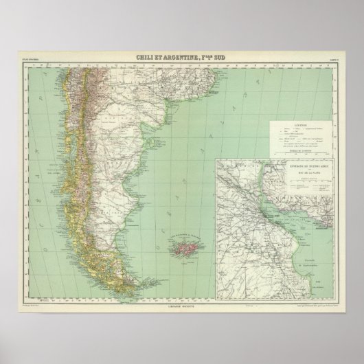Argentinien, Chile Poster (Vorne)