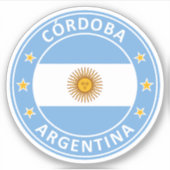 Argentinien, Cordoba Aufkleber (Vorderseite)