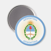 Argentinien-Erbe-Emblem Magnet (Vorderseite/Rückseite)