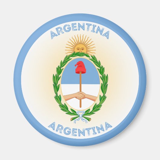 Argentinien-Erbe-Emblem Magnet (Vorne)