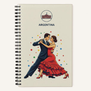 Argentinien-Erbe- und Tango-Tänzer-Fotoarchiv Notizblock