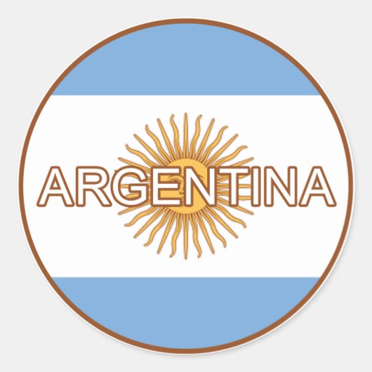 Argentinien Euro Aufkleber (Vorderseite)
