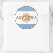 Argentinien-Euro-Sticker Runder Aufkleber (Tasche)