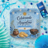 Argentinien-Feierparty Pappteller (Party)