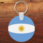 Argentinien Fisheye Flag Schlüsselanhänger (Vorderseite)
