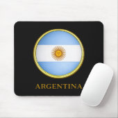 Argentinien - Flagge Argentiniens Mousepad (Mit Mouse)