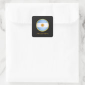 Argentinien - Flagge Argentiniens Quadratischer Aufkleber (Tasche)
