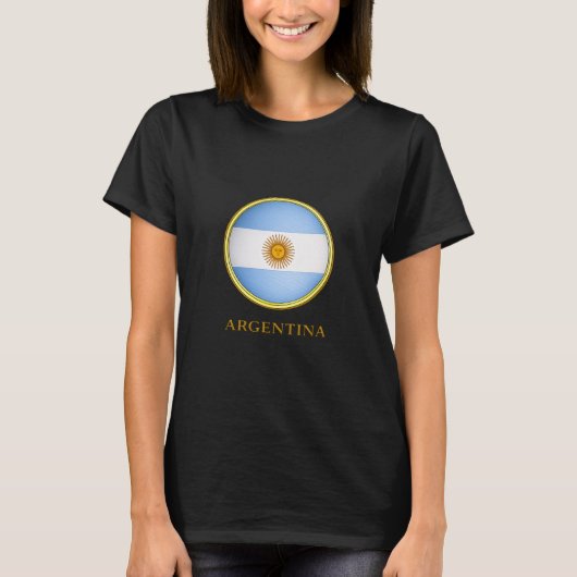 Argentinien - Flagge Argentiniens T-Shirt (Vorderseite)