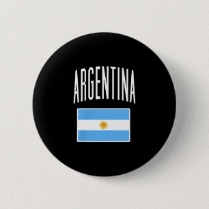 Argentinien-Flagge argentinischer Fußball-Fan Männ Button