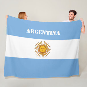 Argentinien-Flagge argentinischer Fußball  Fleecedecke