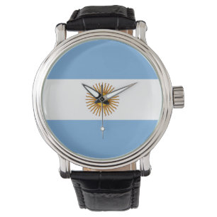 Argentinien-Flagge Armbanduhr