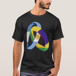 Argentinien Flagge Brasilien Grown Ring Ehe Hochze T-Shirt