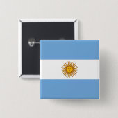 Argentinien-Flagge Button (Vorne & Hinten)