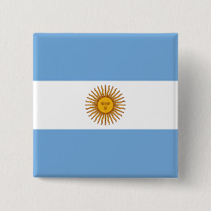 Argentinien-Flagge Button