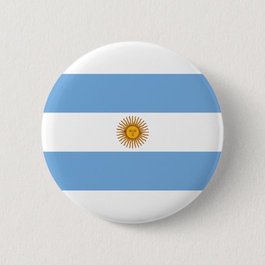 Argentinien-Flagge Button (Vorderseite)