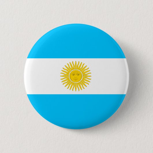 Argentinien-Flagge Button (Vorderseite)