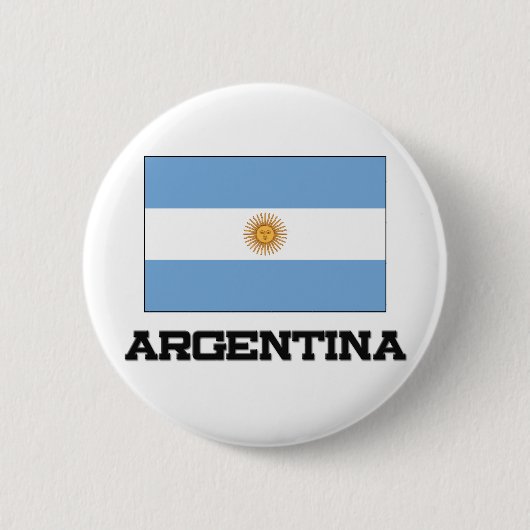 Argentinien-Flagge Button (Vorderseite)
