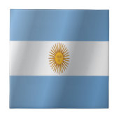 Argentinien-Flagge Fliese (Vorderseite)