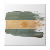 Argentinien-Flagge Fliese (Vorderseite)