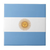 Argentinien-Flagge Fliese (Vorderseite)