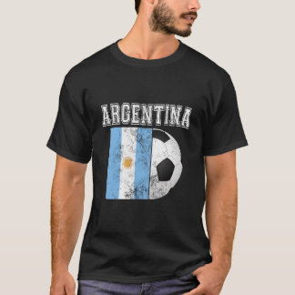Argentinien-Flagge Fußball Soccer Football T-Shirt