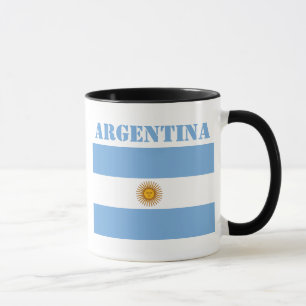 Argentinien-Flagge Fußbälle Fußball Argentinisches Tasse