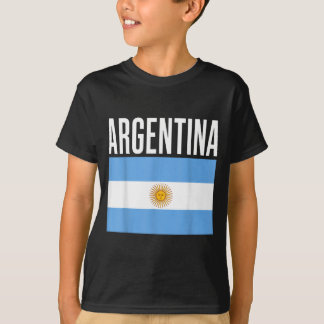 Argentinien-Flagge Fußballfan Himmelblau Weiß Nati T-Shirt