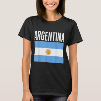 Argentinien-Flagge Fußballfan Himmelblau Weiß Nati T-Shirt