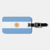 Argentinien-Flagge Gepäckanhänger (Vorderseite horizontal)